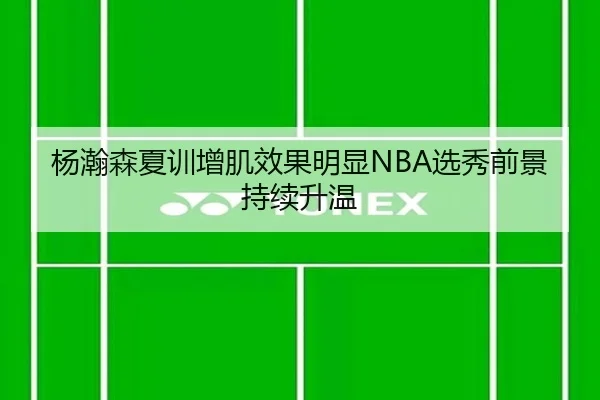 杨瀚森夏训增肌效果明显NBA选秀前景持续升温
